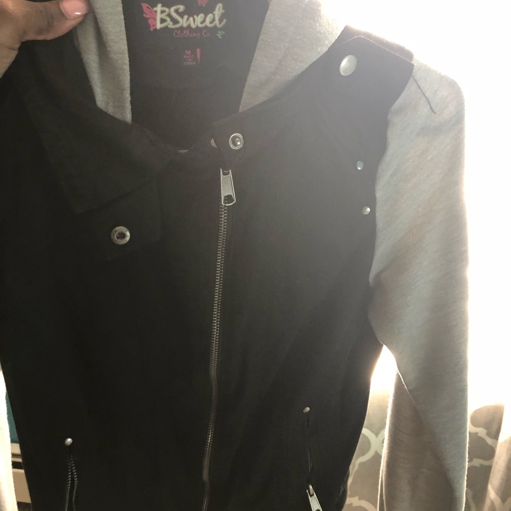 Black sweater jacket